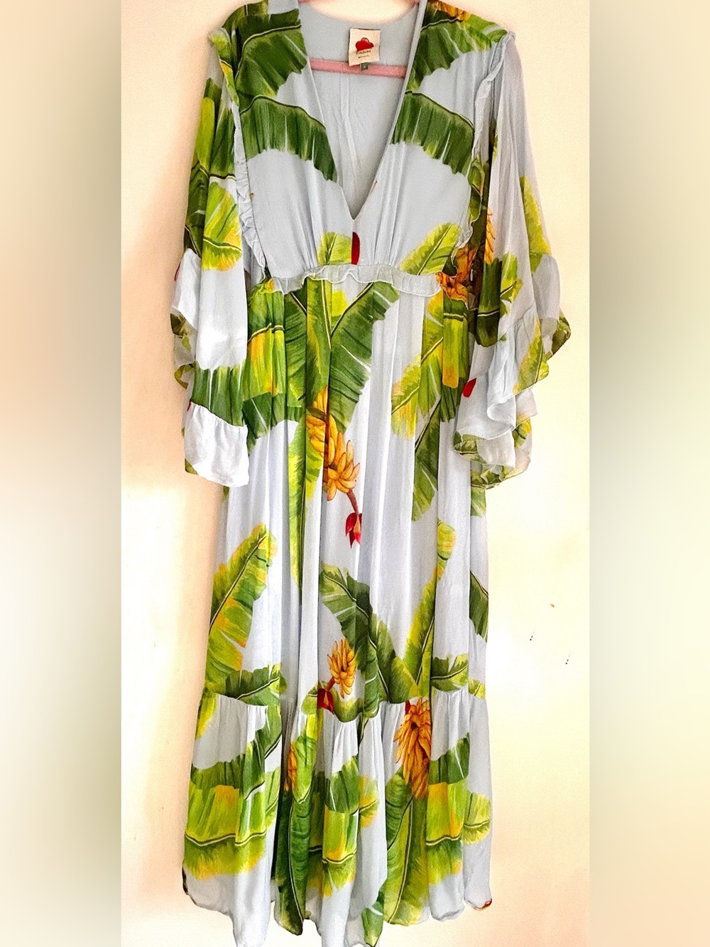 FARM RIO Banana Maxi Tropical Print Dress - Picture 5 of 6